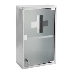 Armoire à pharmacie chromé - 50x30x15 cm - GENOA - PlaneteBain.com