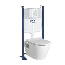 PROMO Pack WC bâti-support universel Grohe rapid sl project + cuvette suspendue sans bride Samara - PlaneteBain.com