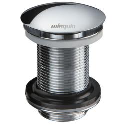 Bonde de vidage courte pour lavabo et plan vasque sans trop plein - Quick-clac refermable - Dôme laiton chromé - 30723104 - PlaneteBain.com