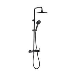 Colonne de douche avec mitigeur mécanique - noir mat - Black Roma Touch PLANETE BAIN