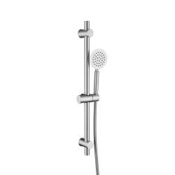 Ensemble barre de douche inox brossé - douchette 1 jet - flexible 150 cm - Barre 65 cm - Alois - PlaneteBain.com
