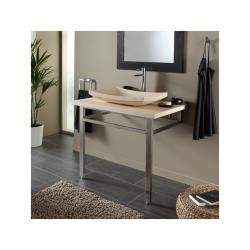 Ensemble plan + vasque pierre naturelle beige egyptien traditionnel PLANETE BAIN