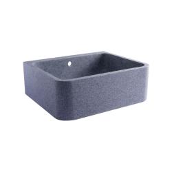 Évier à poser timbre d'office granit ardoisé 60*50*20 PLANETE BAIN