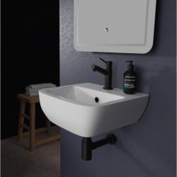 Lave mains en porcelaine pour WC à suspendre 40.5 cm avec trop plein - Confort - PlaneteBain.com