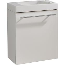 PROMOS Meuble Blanc mat Solo avec lave-mains pour Robinet à droite PLANETE BAIN PLANETE BAIN