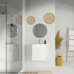 Meuble de salle de bain-50x40cm-Blanc-Moduo - PlaneteBain.com