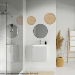 Meuble de salle de bain-50x40cm-Gris Clair-Moduo PLANETE BAIN
