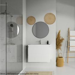 Meuble de salle de bain-80x45cm-Blanc-Moduo - PlaneteBain.com
