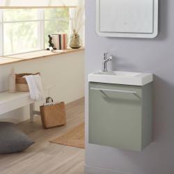Pack Meuble lave-mains Vert - Mitigeur à gauche - L.42.5 X H. 52.5 cm - Hamac 2 - PlaneteBain.com