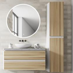 Miroir de salle de bain - 120cm - Lumineux Led rond - RENZO - PlaneteBain.com