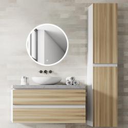 Miroir salle de bain rond - 75 cm - Avec Led - RENZO - PlaneteBain.com