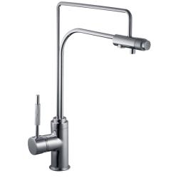 Mitigeur de cuisine évier chromé - double circuit - spécial récupération d'eau - PlaneteBain.com