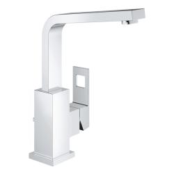 SOLDES Mitigeur de lavabo avec bonde H 24.8 cm bec coudé - Eurocube - 23135000 - Taille L PLANETE BAIN PLANETE BAIN