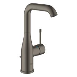 Mitigeur lavabo haut avec bonde H 24.4 cm Hard Graphite brossé - Essence - 32628AL1 - taille L - Grohe - PlaneteBain.com