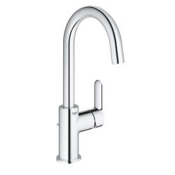 PROMO Mitigeur lavabo haut chromé avec bonde H 31.1 cm - Bauedge - 23760000 - Taille L - PlaneteBain.com