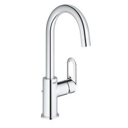 Mitigeur lavabo haut chromé avec bonde H 31.1 cm - Bauloop - 23763000 - Taille L - PlaneteBain.com