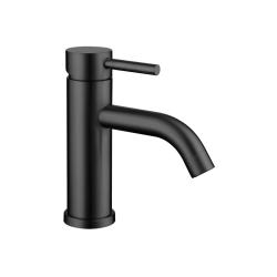 Mitigeur lavabo inox noir mat avec bonde H 17.2 cm- Alois - PlaneteBain.com