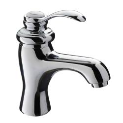 Mitigeur lavabo rétro chromé avec bonde H 17 cm - Oxford 2 - PlaneteBain.com