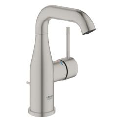 PROMO Mitigeur lavabo vasque avec bonde H 19.3 cm Supersteel mat - Essence - 23462DC1 - taille M - Grohe - PlaneteBain.com