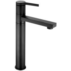 Mitigeur lavabo haut noir mat avec bonde H 29 cm - Tiki PLANETE BAIN
