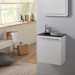 Pack lave mains Hamac blanc + Lave mains noir + robinet eau froide - PlaneteBain.com