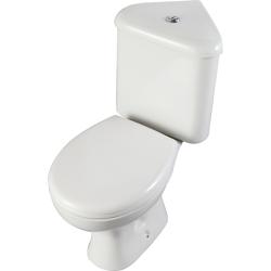 Pack wc à poser d'angle - sortie horizontale - Clayton - PlaneteBain.com