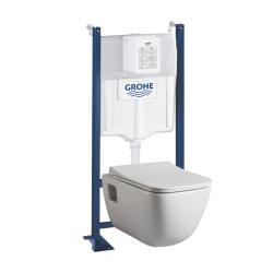PROMO Pack WC bâti-support universel Grohe rapid sl project + cuvette suspendue sans bride Aqua - PlaneteBain.com