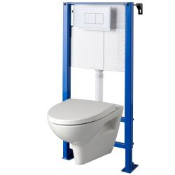 SOLDES Pack WC suspendu avec bati universel autoportant + cuvette sans bride parvis PLANETE BAIN PLANETE BAIN