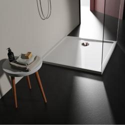 Receveur extra plat 90x90 en solid surface Tango - PlaneteBain.com