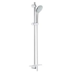 Set de douche duo 2 jets avec barre et tablette - Grohe - Euphoria 110 - 27225001 - PlaneteBain.com