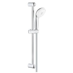 Ensemble de douche avec douchette 3 jets - flexible 175 cm - Barre 60 cm - chromé - Tempesta 100 - 27644001 - PlaneteBain.com