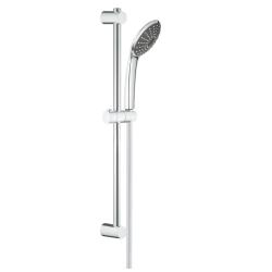 Ensemble de douche avec douchette 1 jets - flexible 175 cm - Barre 60 cm - chromé - Vitalio Joy 110 - 27322000 - PlaneteBain.com