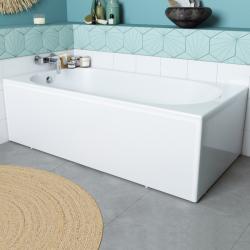 Tablier de baignoire universel clips Allibert 180 cm recoupable - PlaneteBain.com