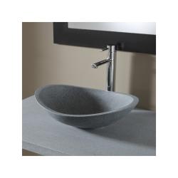 Vasque à poser ovale en pierre de qualité - PlaneteBain.com