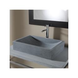 Vasque à poser en pierre naturelle Versailles Gris ardoisé - PlaneteBain.com
