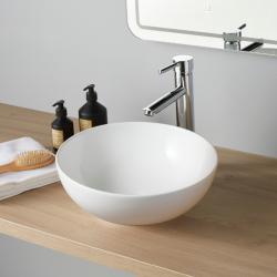 Vasque à poser Tabia ø38cm-Ronde-Rebords fins - PlaneteBain.com