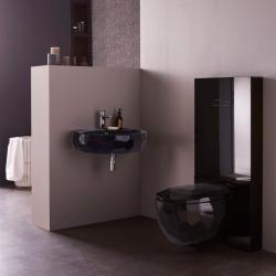 Vasque à suspendre ou à poser haut de gamme en céramique noire - PlaneteBain.com