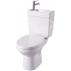 PROMO WC à poser avec lave-mains intégré sans bride sortie horizontale Opale - PlaneteBain.com