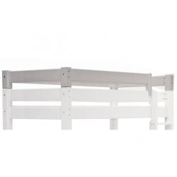 PROMO Barrières supplémentaires blanches pour lit haut 120x200 Lilja, Couleur Blanc, L211, l121, H18, ALFRED ET COMPAGNIE