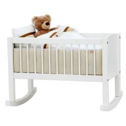 PROMO Berceau évolutif blanc 40x80, Couleur Blanc, L86, l47, H62, ALFRED ET COMPAGNIE