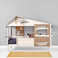 PROMO Lit cabane enfant 90x200 Balthazar, Couleur , L207, l132, H165, ALFRED ET COMPAGNIE