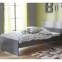 PROMO Lit enfant gris koala 90x190 Rose et Barthélémy, Couleur Gris koala, L195, l97, H65, ALFRED ET COMPAGNIE