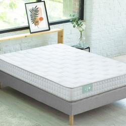 PROMO Matelas 2 places 140x190x15 haute résilience confort plus, Couleur , L190, l140, H15, ALFRED ET COMPAGNIE
