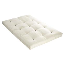 PROMO Matelas futon 160x200 écru, Couleur Ecru, L200, l160, H14, ALFRED ET COMPAGNIE