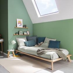 PROMO Pack lit 90x200 + matelas futon YUMI, Couleur , L208, l108, H26, ALFRED ET COMPAGNIE