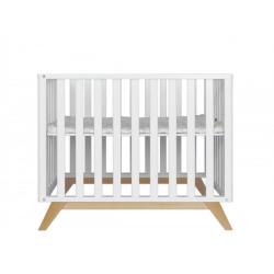 PROMO Parc bébé Gaspard blanc/bois, Couleur Blanc/bois, L101, l81, H81, ALFRED ET COMPAGNIE