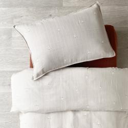 Parure de lit bébé Taie et Housse de couette 100x140 cm NILS, Couleur Sable, imprimé petites oies, L140, l100, H, ALFRED ET COMPAGNIE