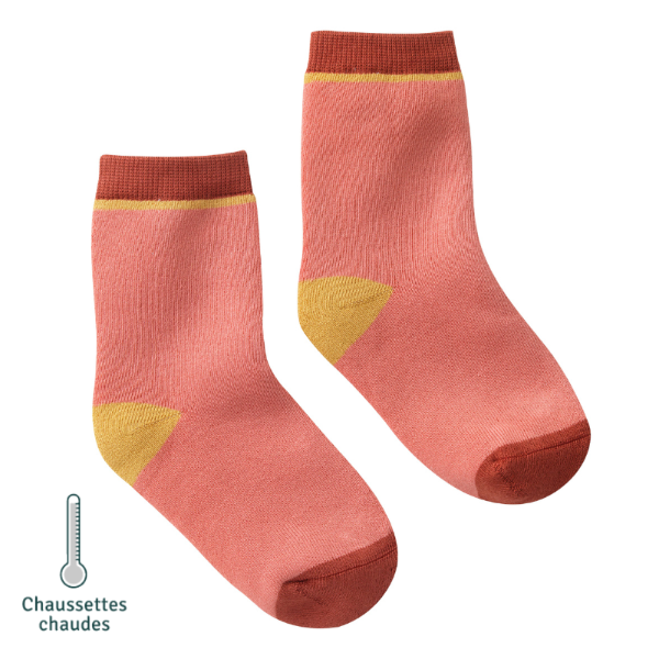 Chaussettes sans couture unies - Confort Pieds Sensibles et Hypersensibilité - Coton doux Rose - Tichoups TICHOUPS.FR