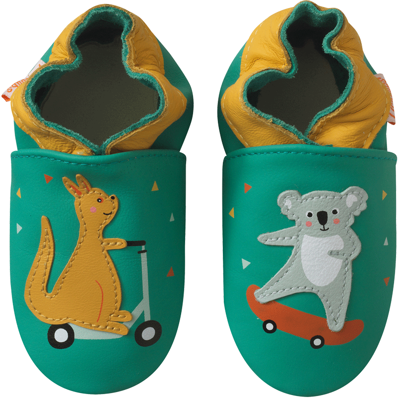 CHAUSSONS BÉBÉ CUIR SOUPLE VICTOIRE ET ALEXIS FONT DU SPORT-23-24 TICHOUPS