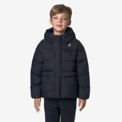 Le Vrai 4.0 Aurele Heavy Warm - Veste courte d’hiver pour enfants - Vestes - Bleu Marine Foncé - Enfants - Taille 14Y - K-Way - Beloutfit